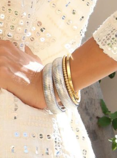 Statement bracelet silver