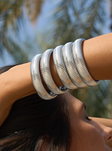 Statement bracelet silver