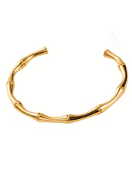Bracelet gold bamboo adjustable