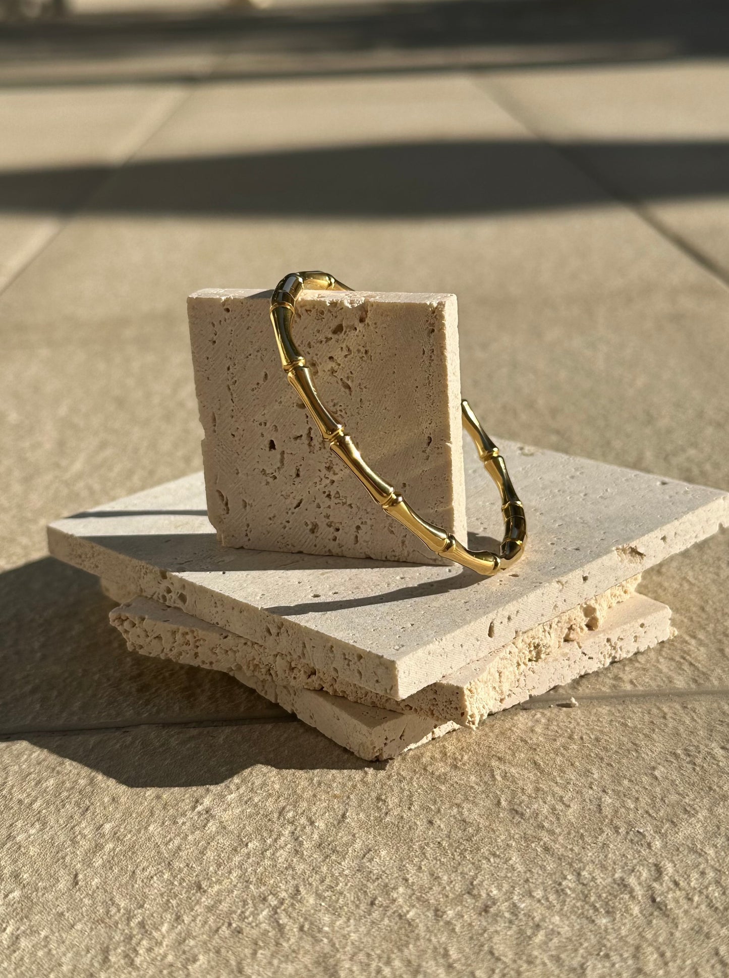 Bracelet gold bamboo GILTY