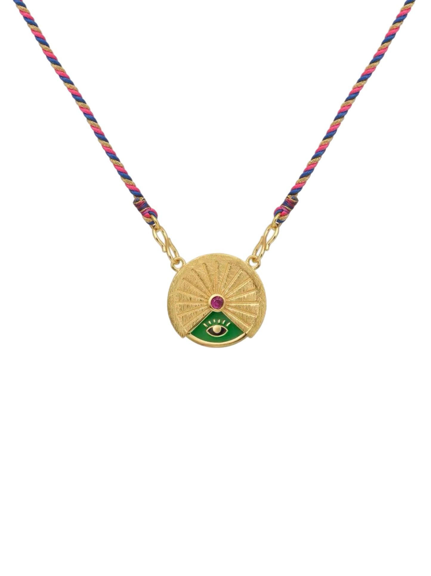 Necklace w/colorful stones