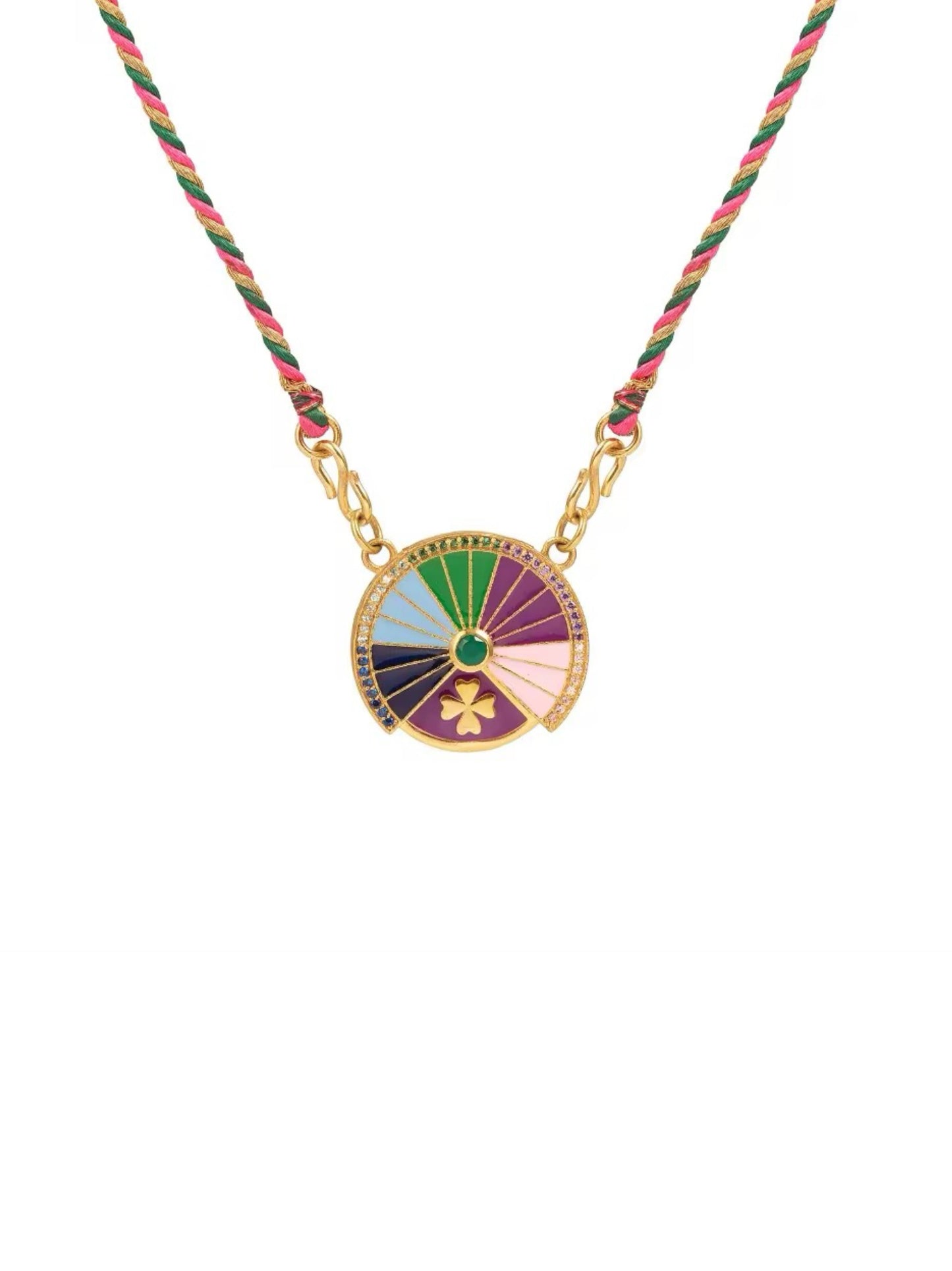 Necklace w/colorful stones