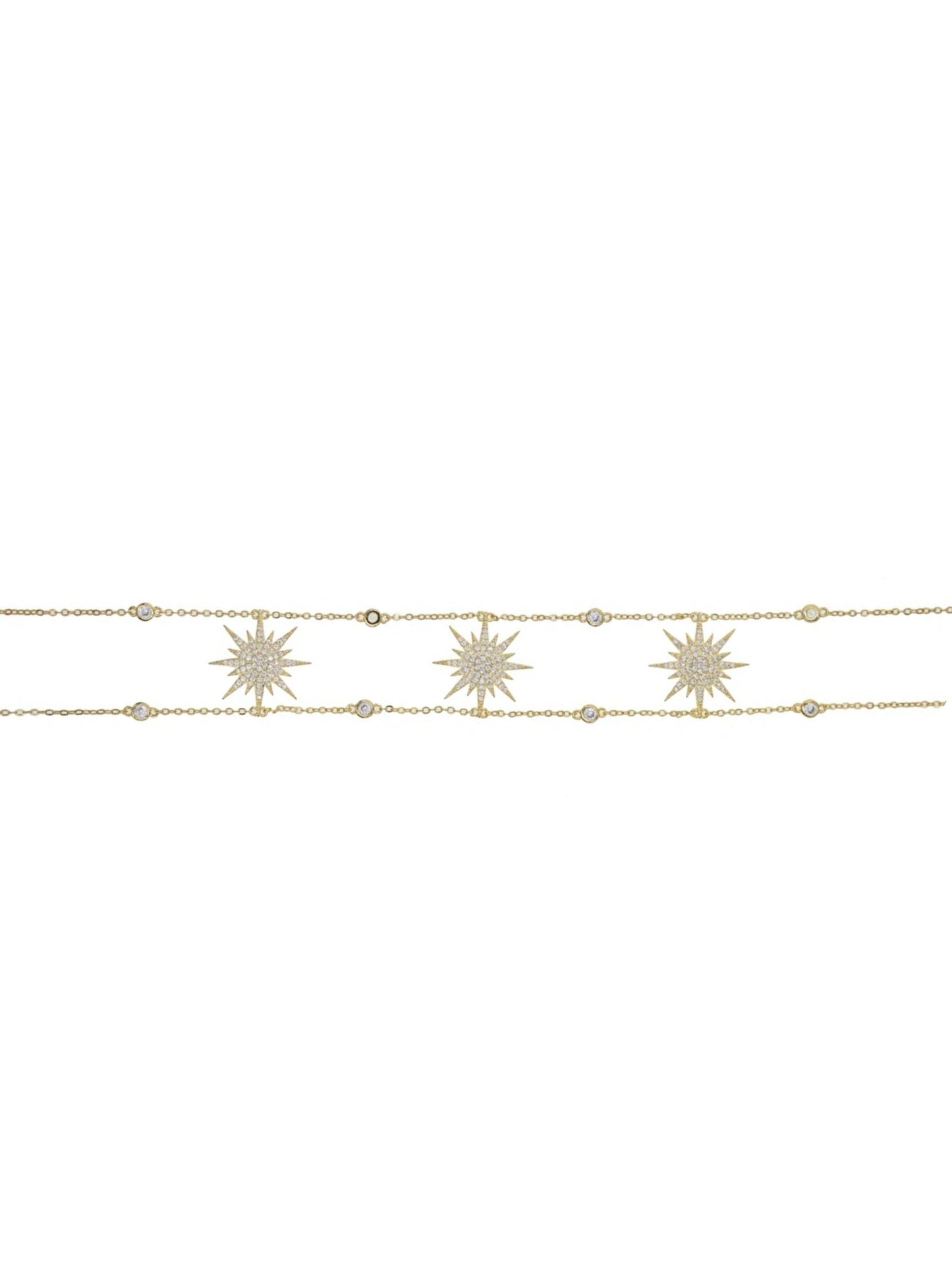 Choker w/stars gold