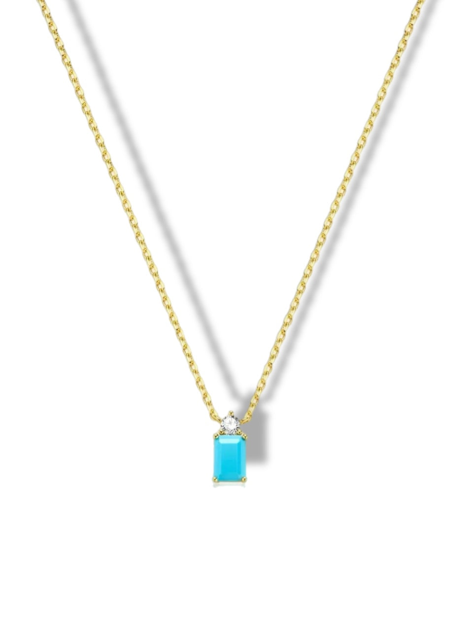 Turquoise stone necklace