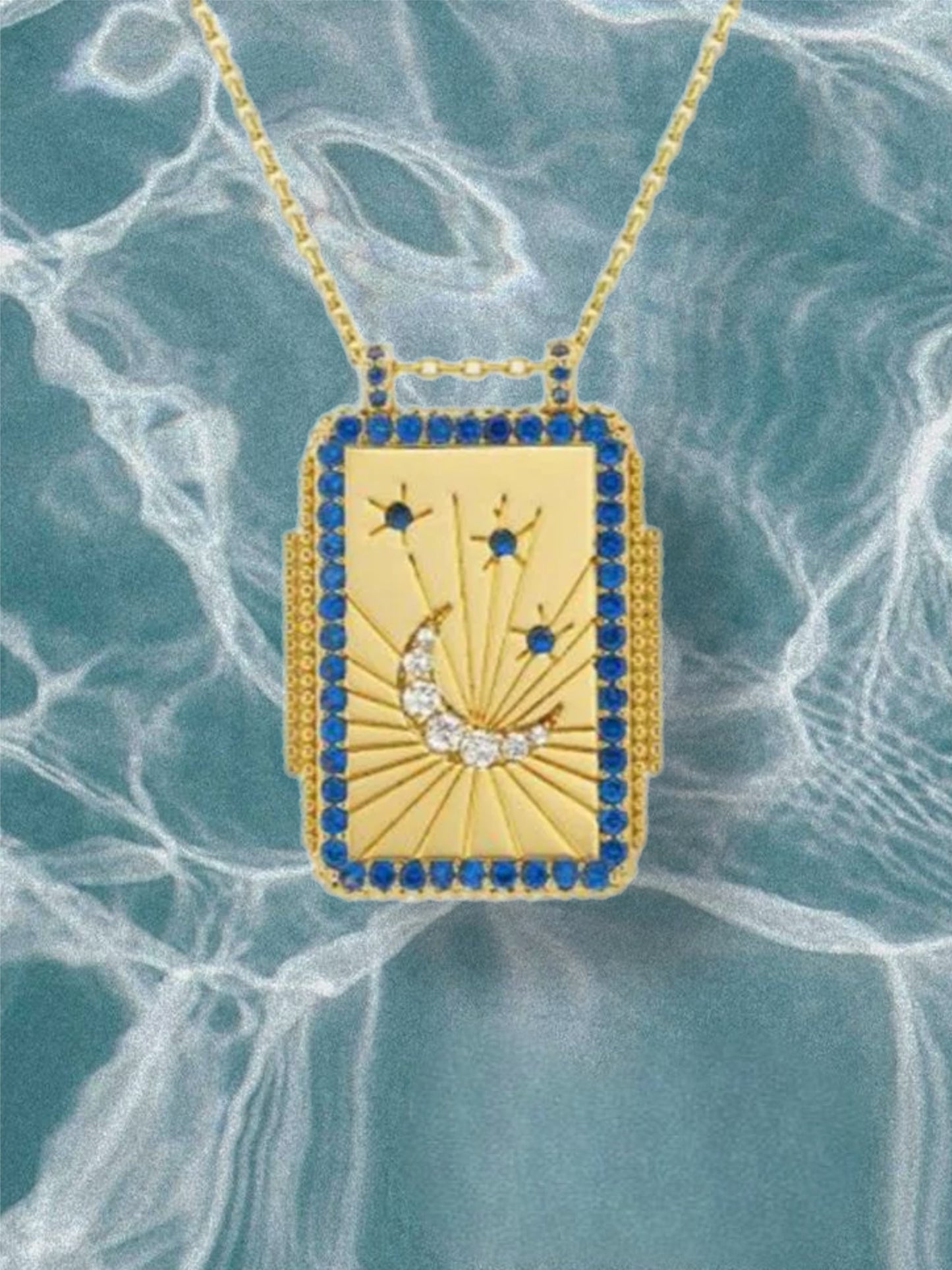 Necklace w/taro signs Moon