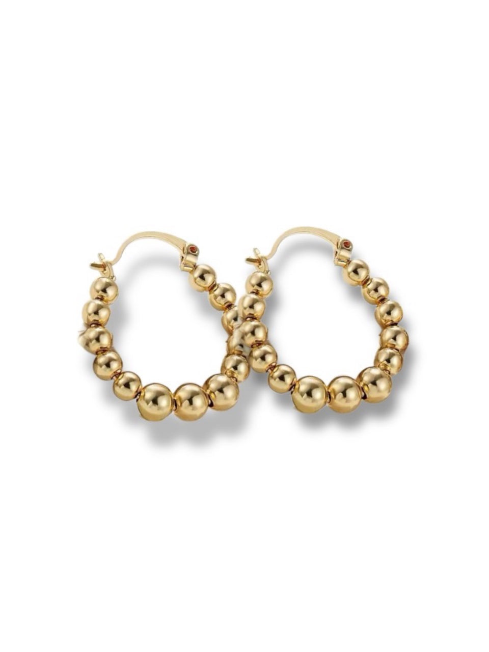 Earrings w/hanging round details small