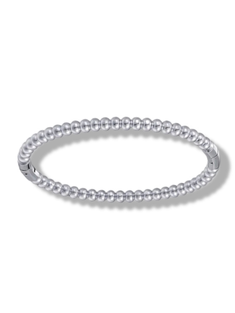 Bracelet mono silver w/round details