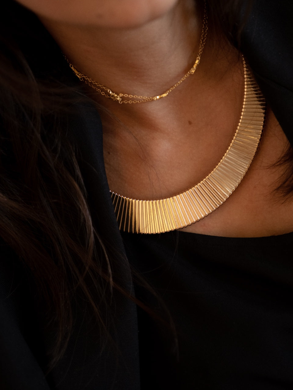 Necklace chocker gold