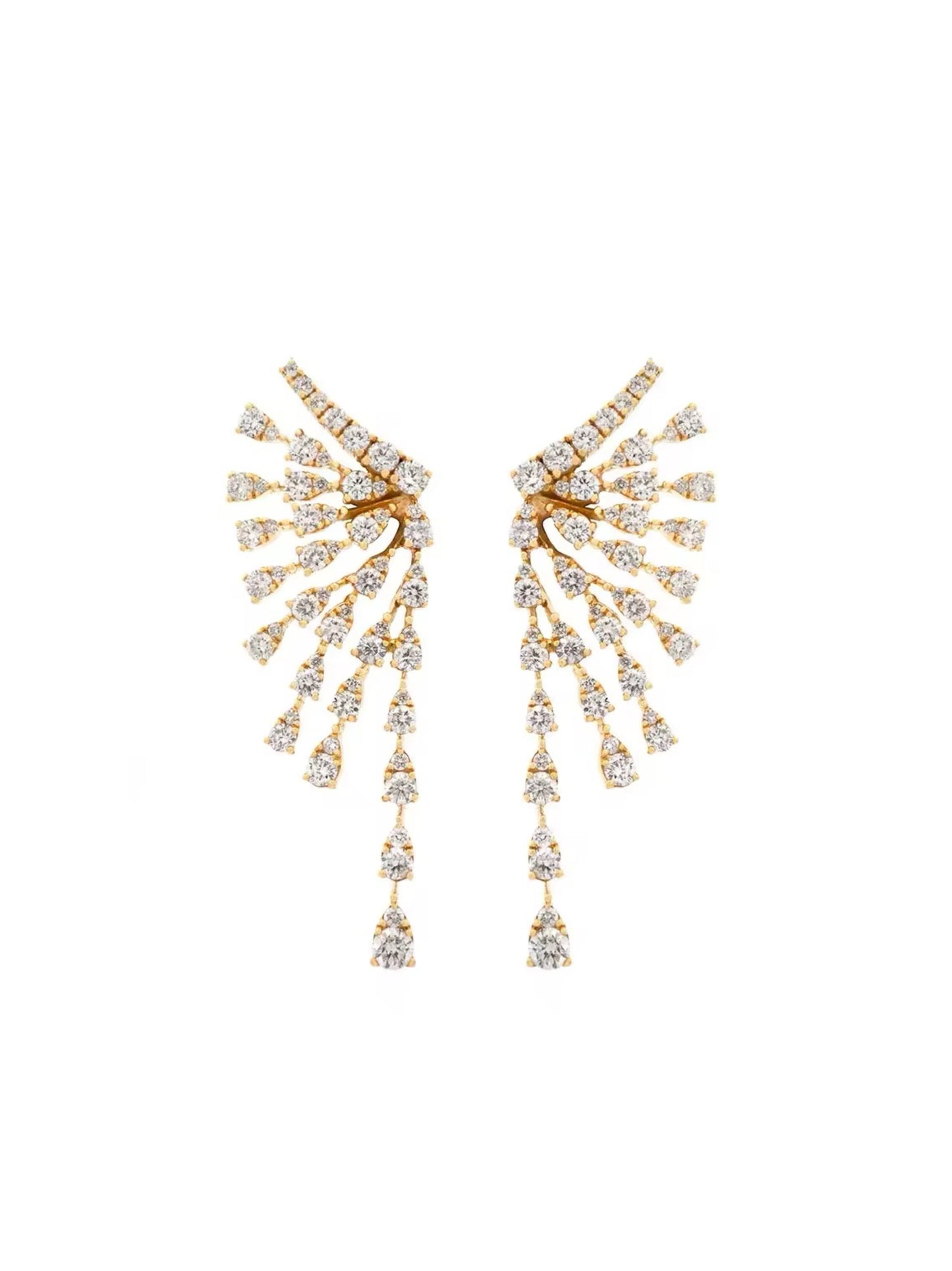 Stud earrings with stones