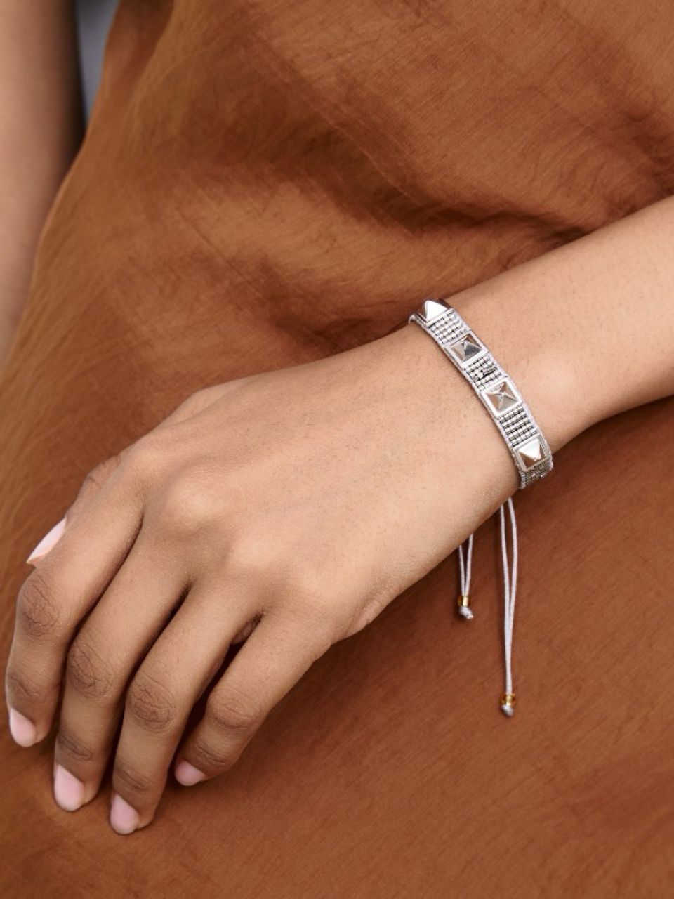 Beaded bracelets silver
