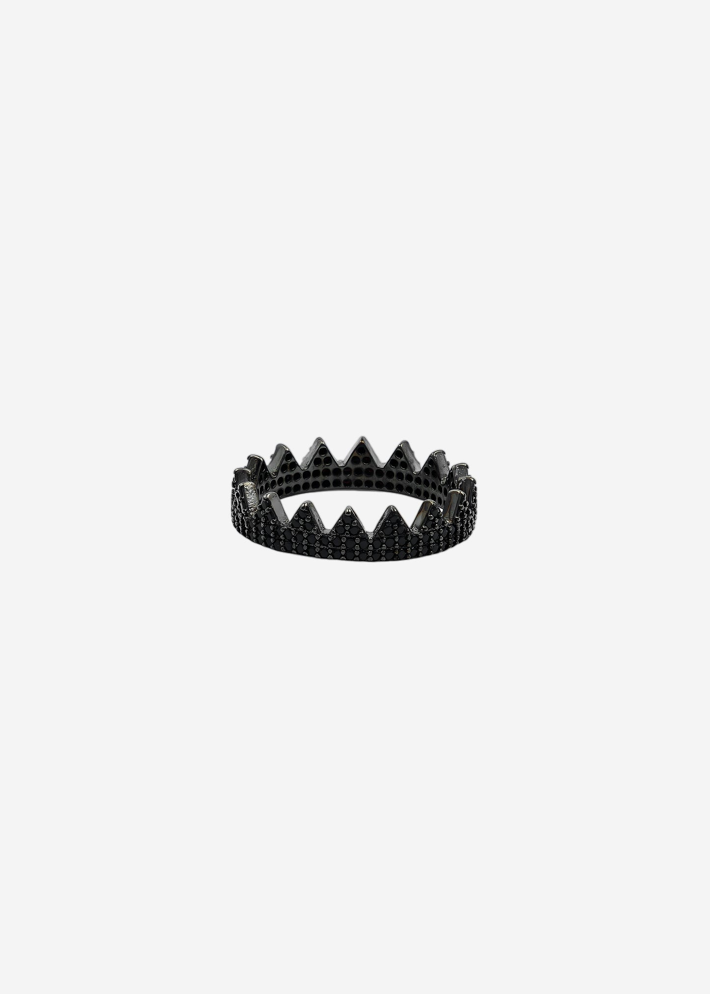 Ring w/crown black