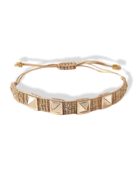 Beaded bracelets gold
