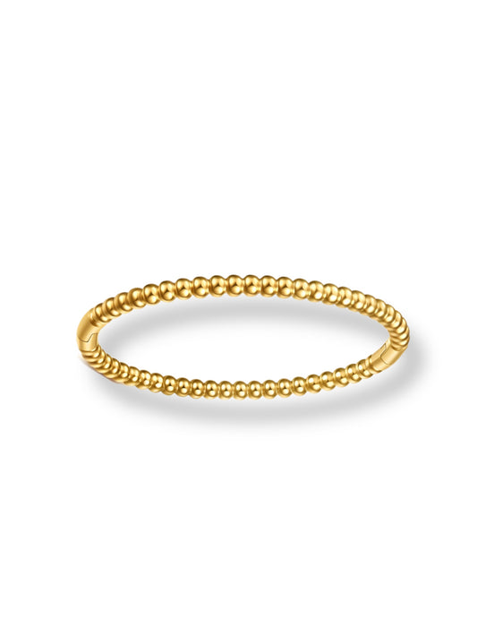 Bracelet mono gold w/round details GILTY