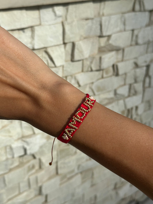 Braided bracelet small 'Amour'