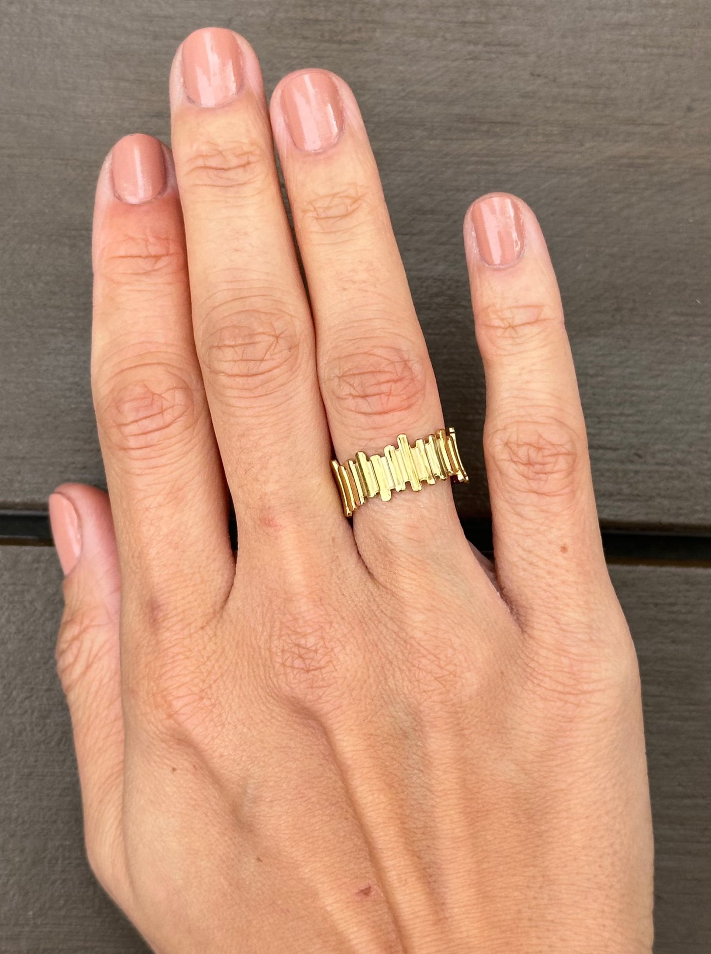 Gold piano ring