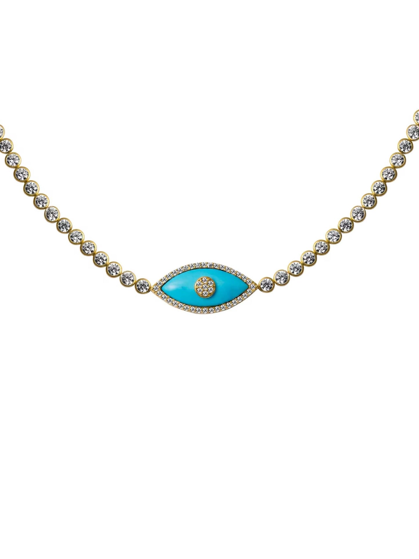 Necklace w/eye blue