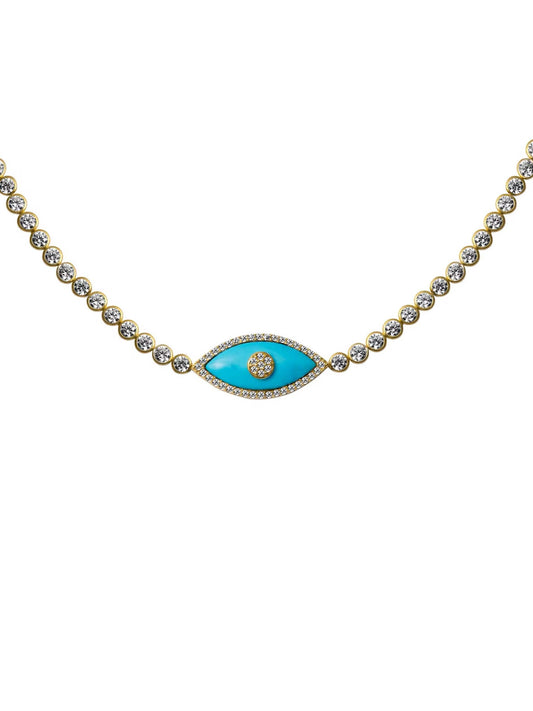 Necklace w/eye blue