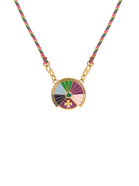 Necklace w/colorful stones
