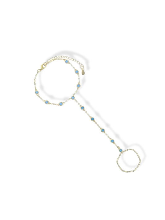 Bracelet w/stones blue