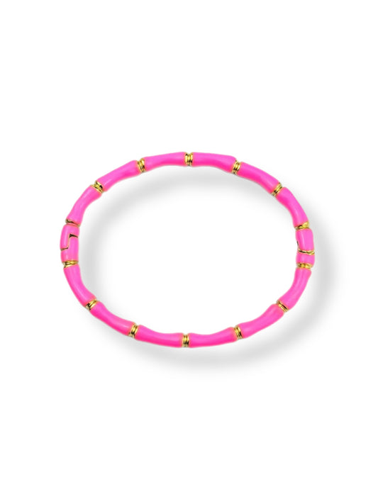 Bracelet bamboo light pink