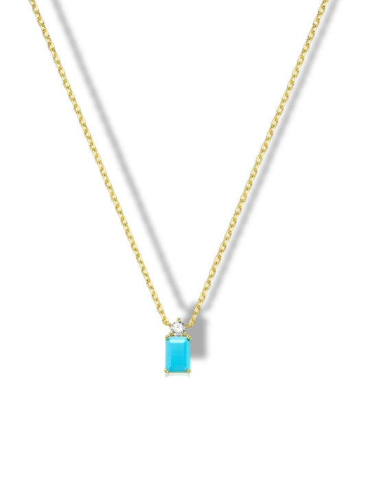 Turquoise stone necklace