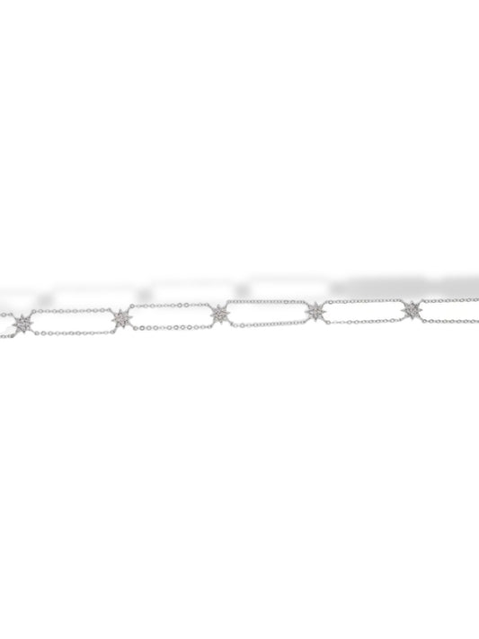 Silver star small chocker