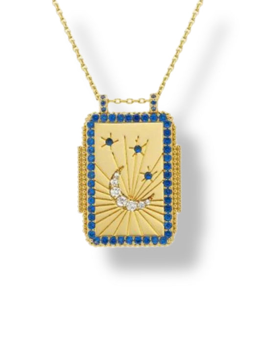 Necklace w/taro signs Moon