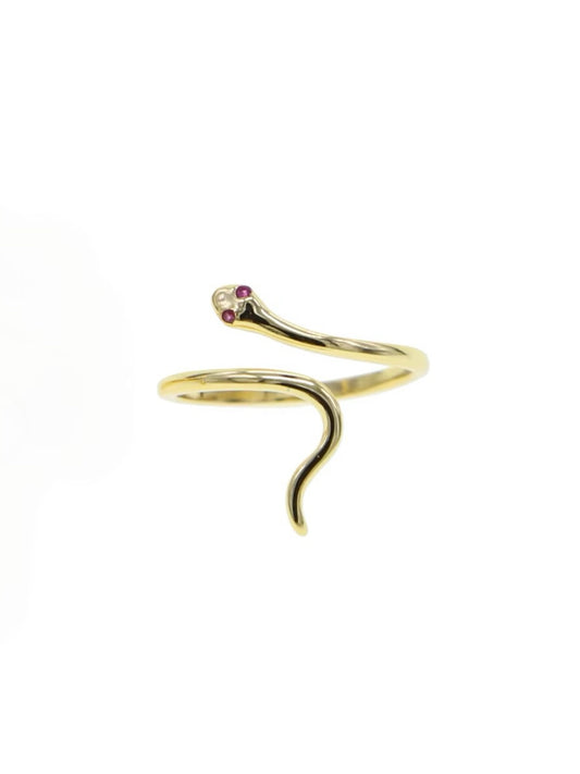 Ring snake thin gold
