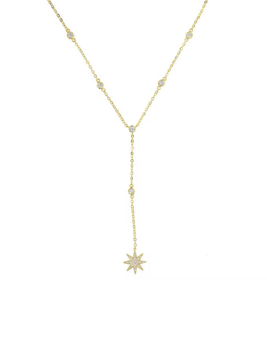 Necklace w/star gold