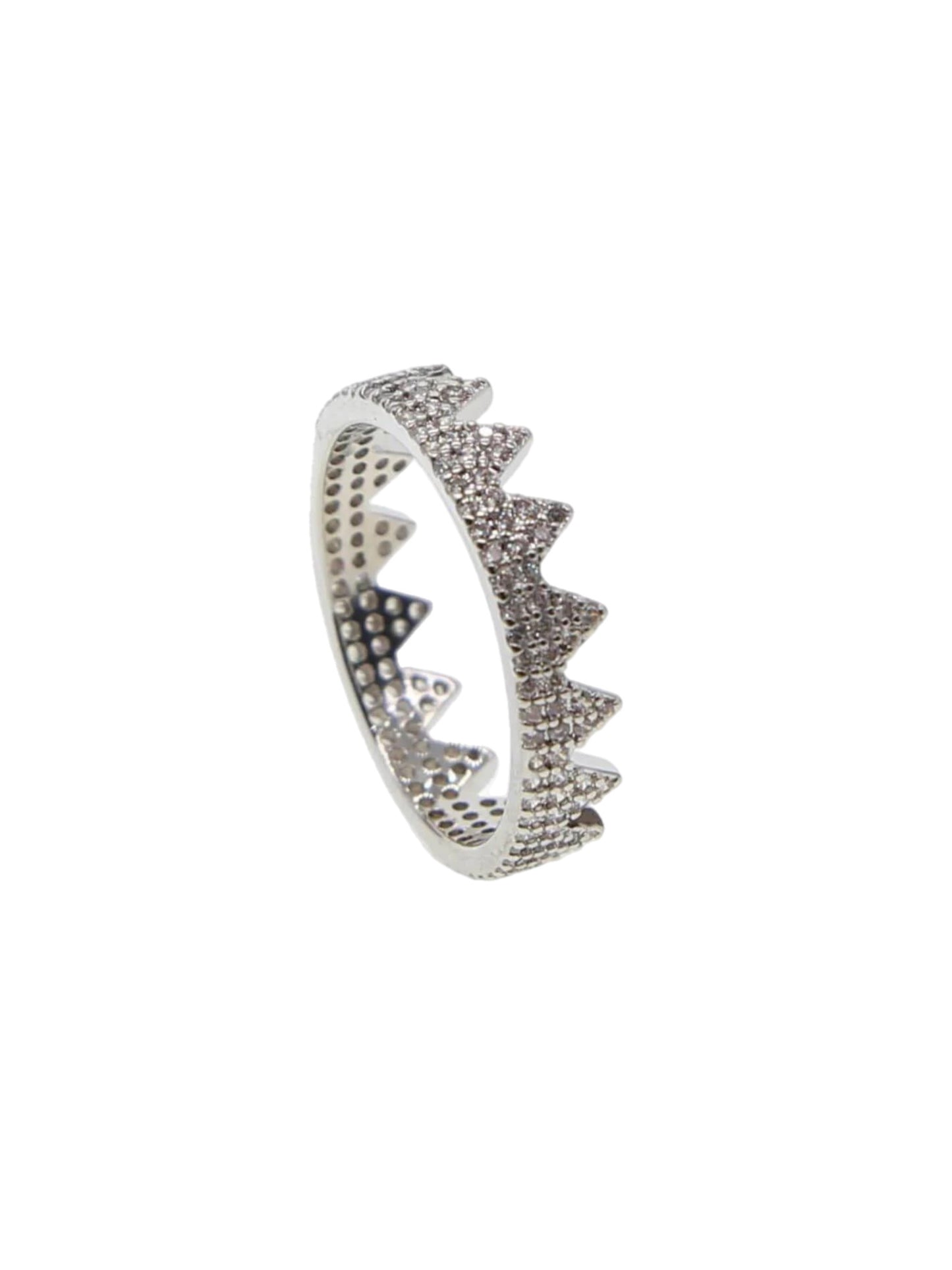 Ring w/crown silver
