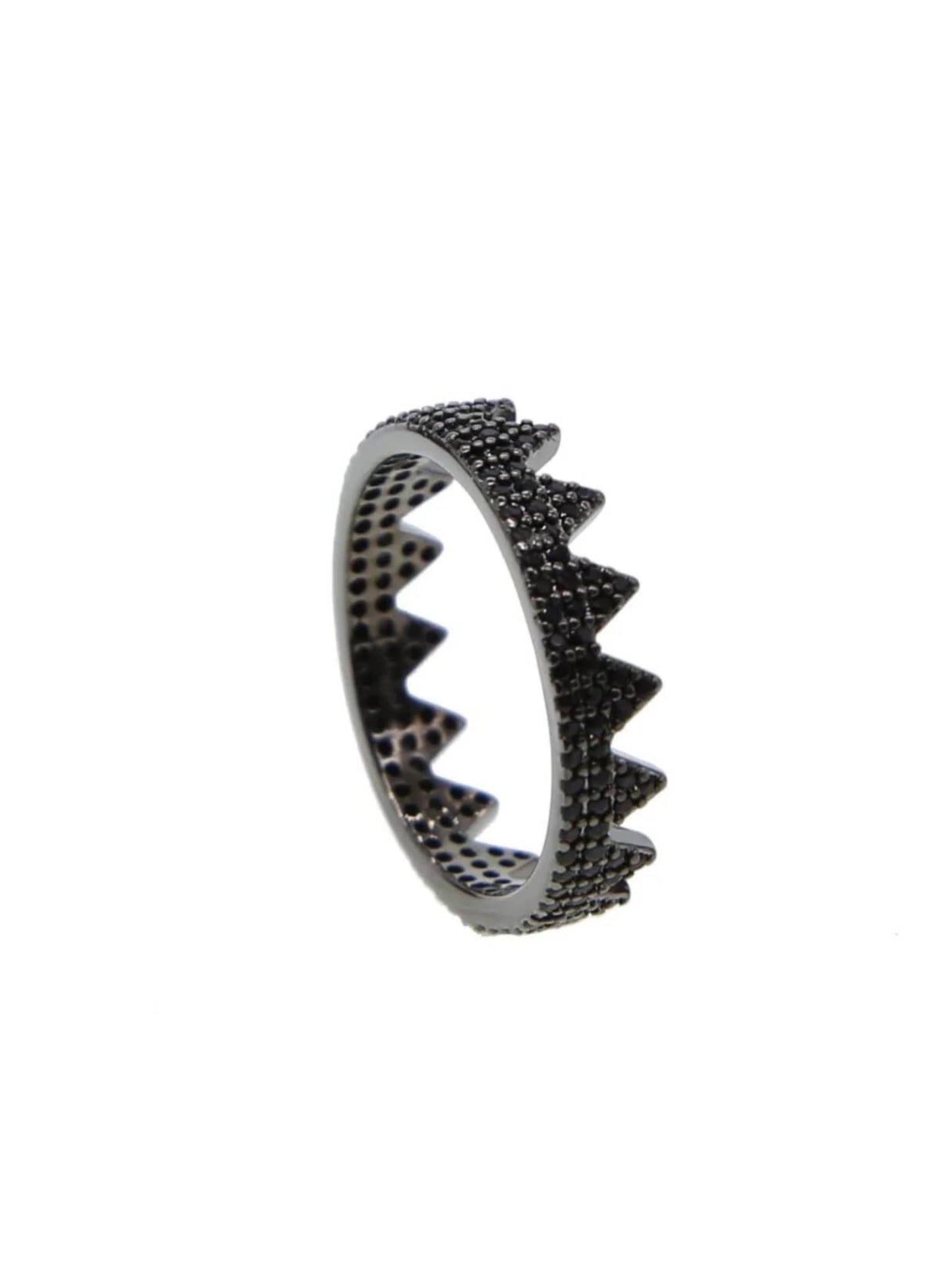 Ring w/crown black