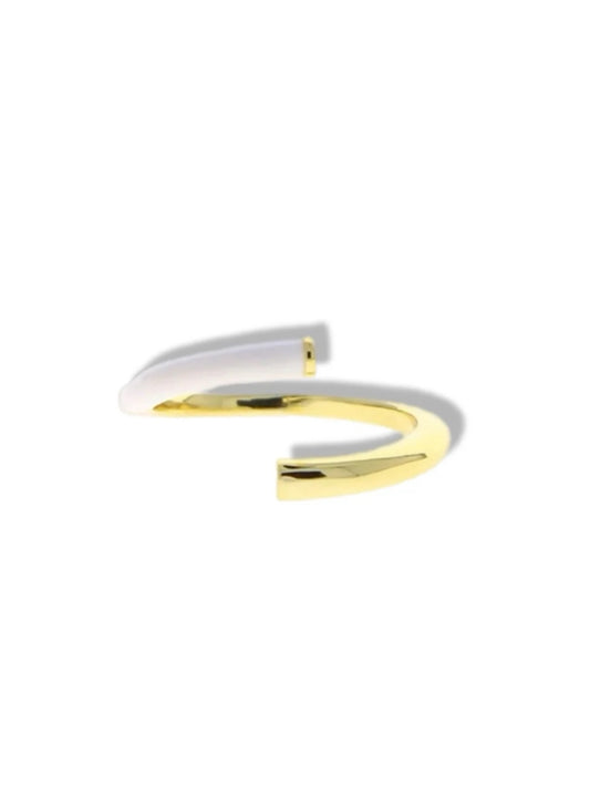 Open ring w/enamel white