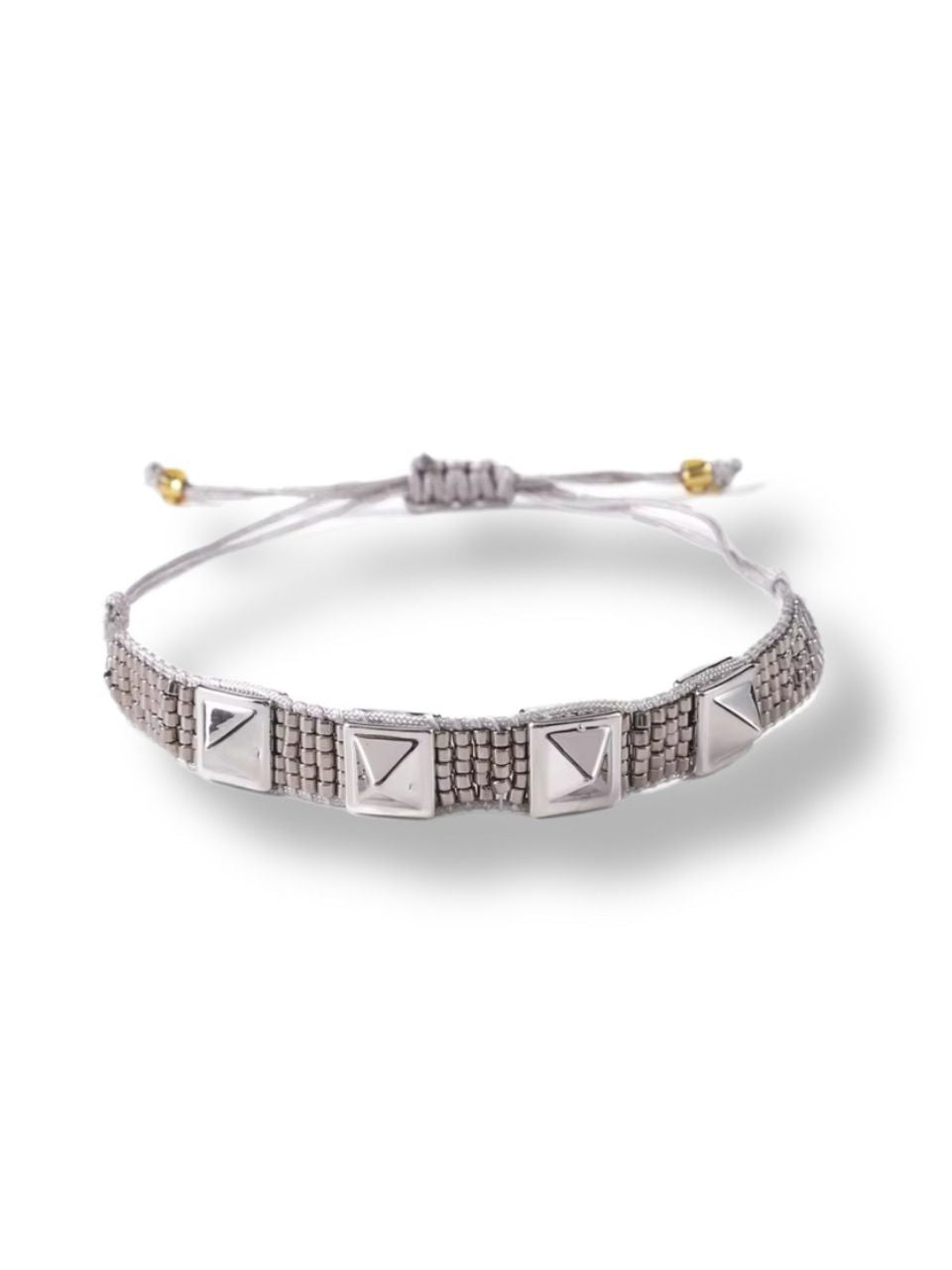 Beaded bracelets silver