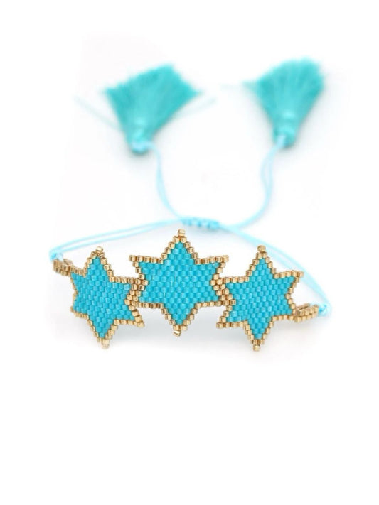 Beaded bracelets w/stars