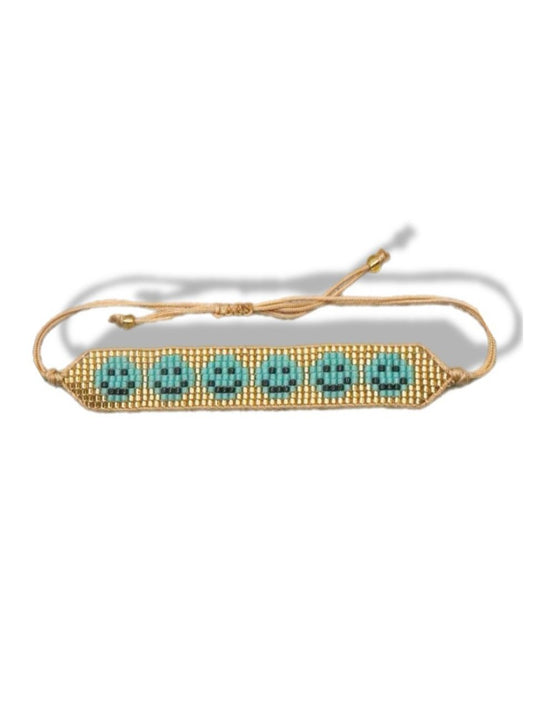 Beaded bracelets w/smile