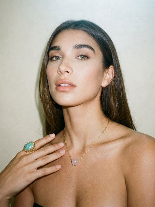 Necklace w/Rose Quartz