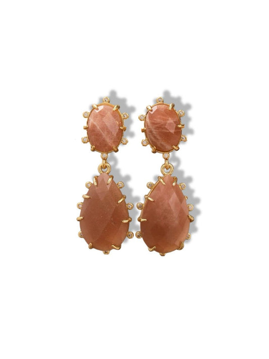 Earrings w/Sunstone
