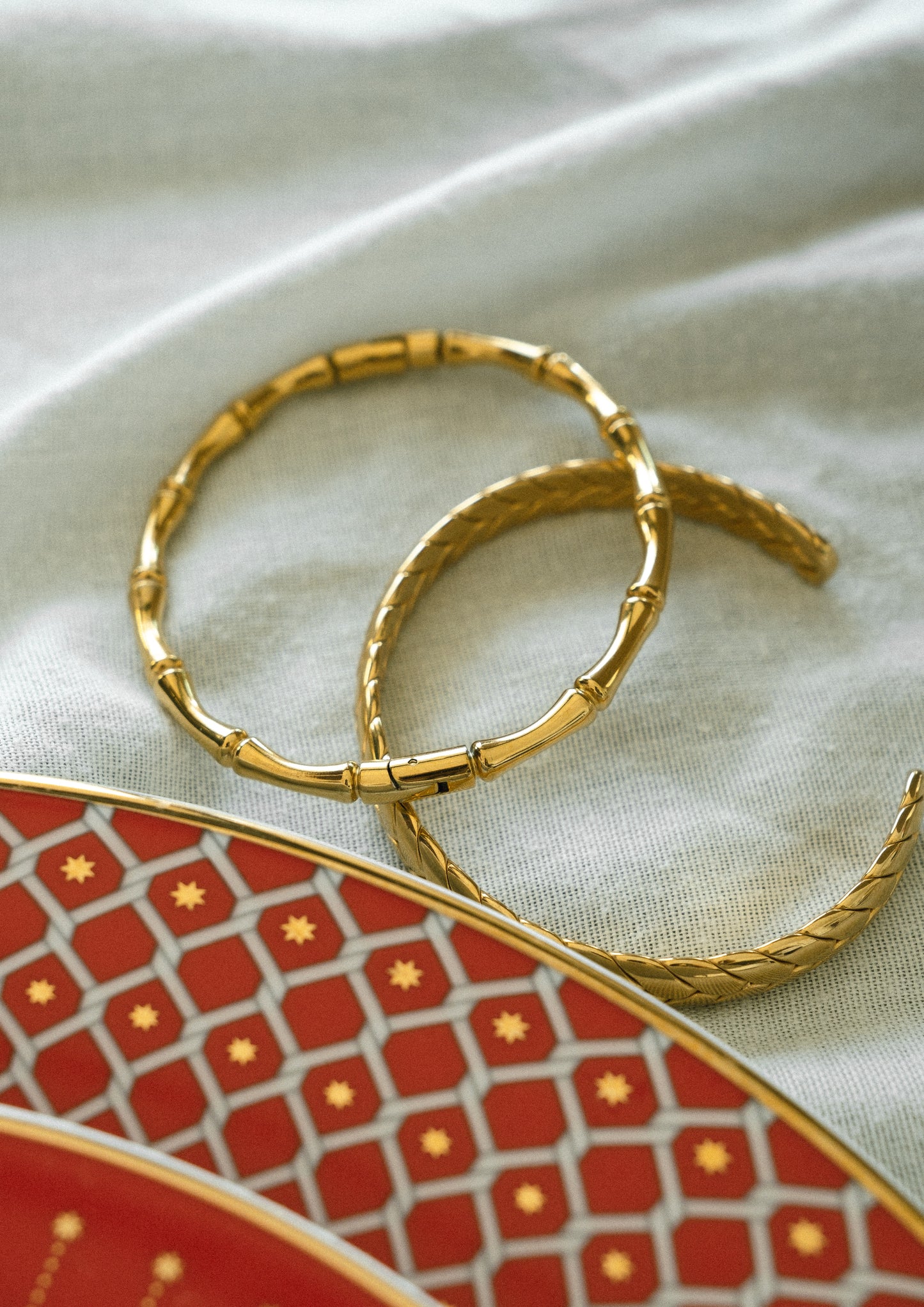 Bracelet gold bamboo GILTY