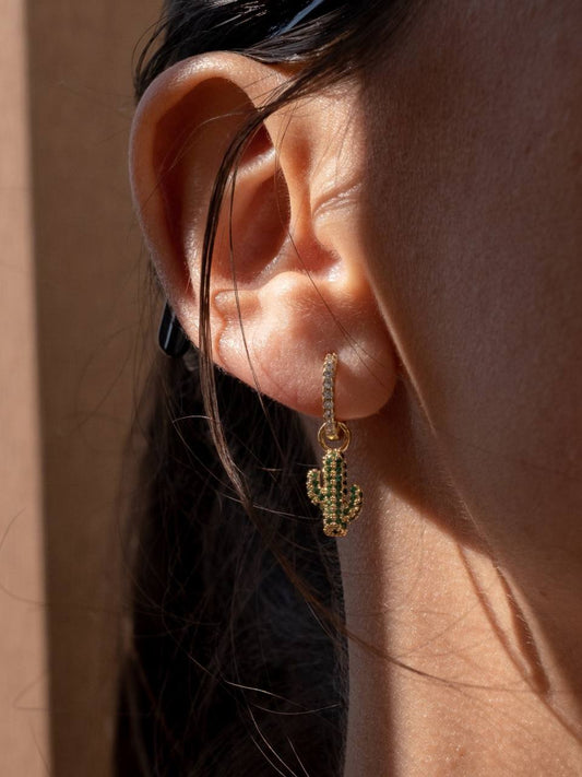 Earrings w/cactus