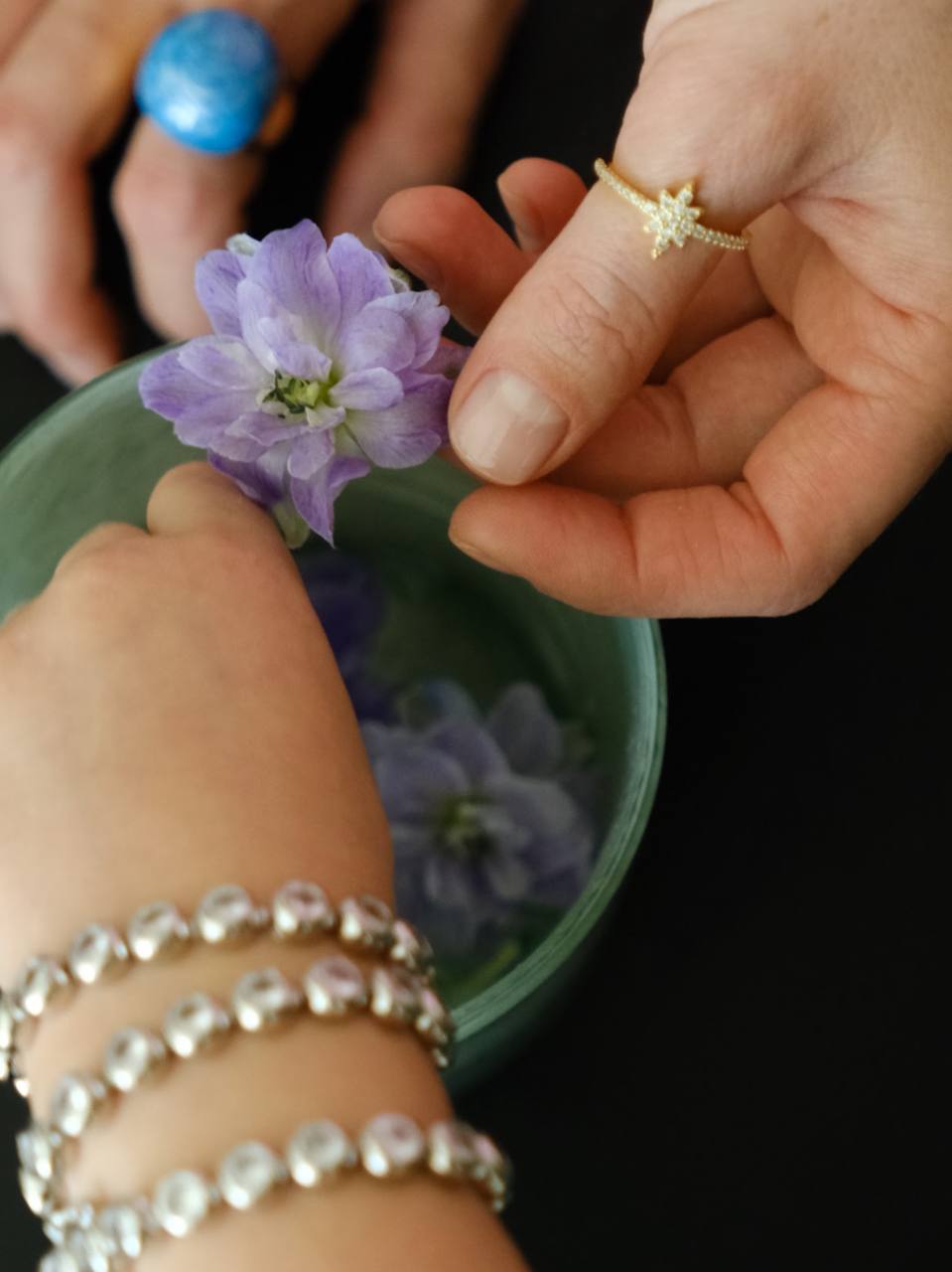 Ring w/star small gold