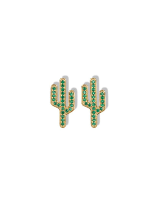 Cactus stud earrings