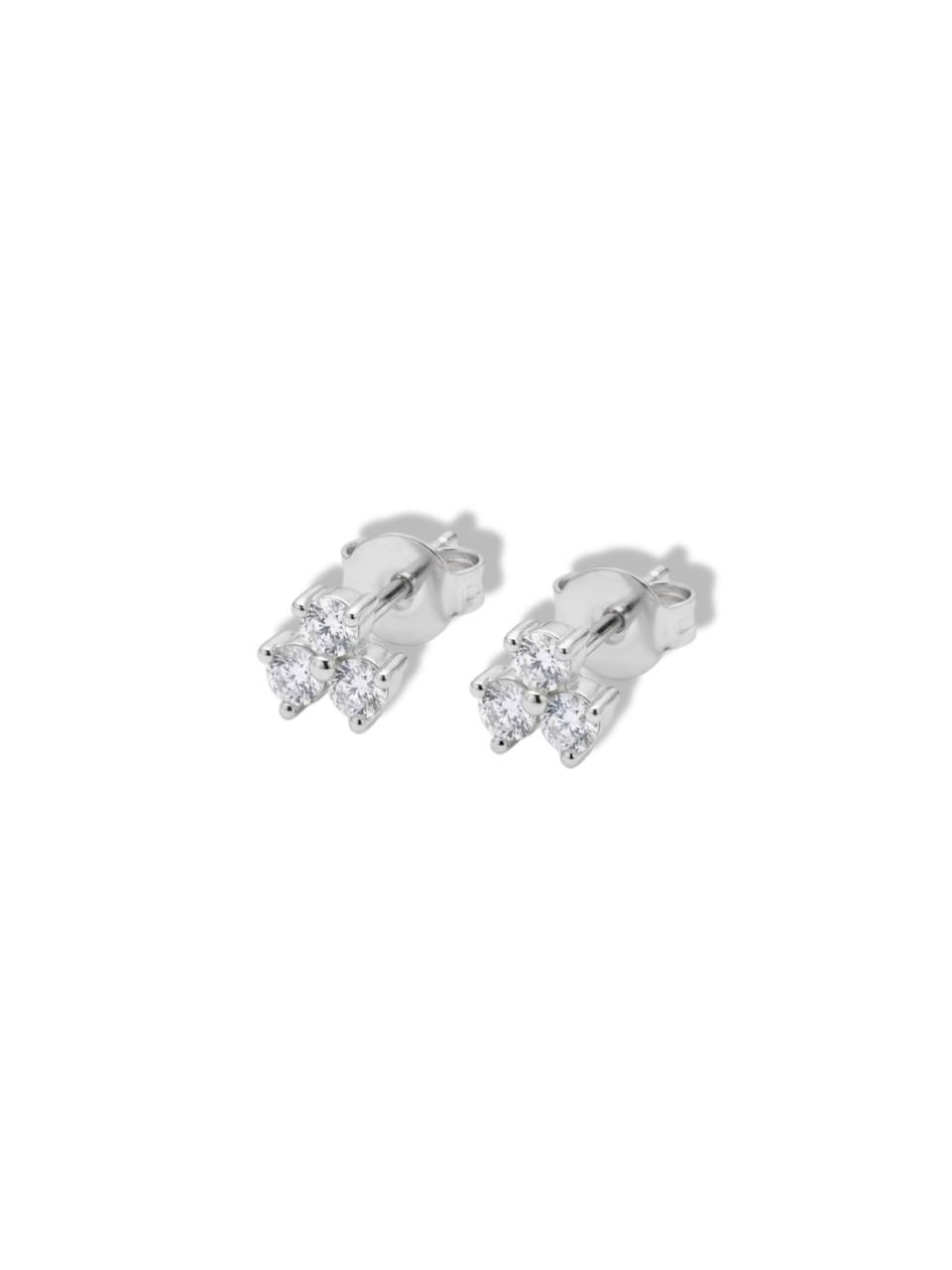 Silver earrings w/stones